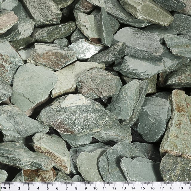 40mm Green Slate Chipping Decorative Aggregates